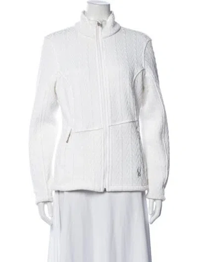 Pre-owned Spyder Patterned Jacket In White