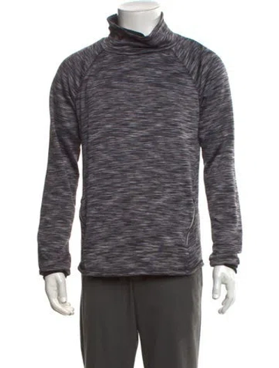 Pre-owned Spyder Patterned Mock Neck Sweatshirt In Grey