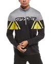 Spyder Podium 1/2-zip Mock Neck Baselayer Pullover In Gray
