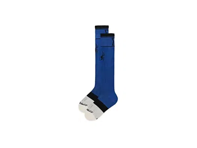 Spyder Pro Liner Ski Socks Men's Crew Cut Socks Shoes Indigo: Xl (us Men's 12-14.5), Acrylic/nylon/polyamid In Blue