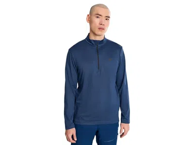 Spyder Prospect 1/2 Zip Men's Clothing Indigo Melange: Lg, Elastane/polyester In Blue