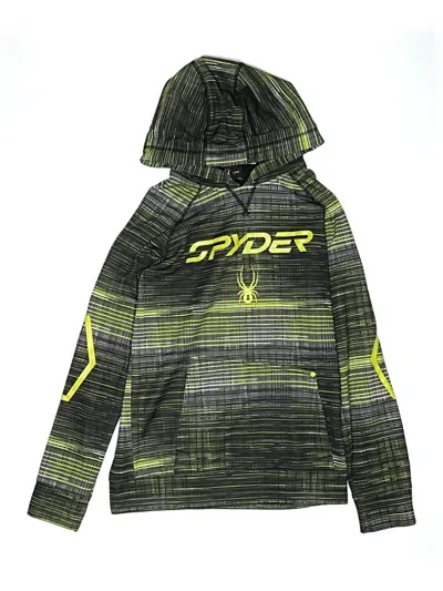 Pre-owned Spyder Kids' Pullover Hoodie In Green