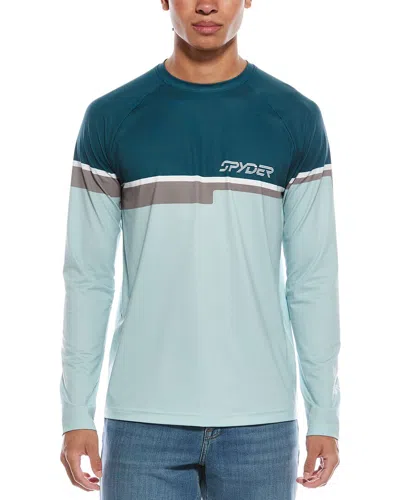 Spyder Pump Crewneck Baselayer Pullover In Blue