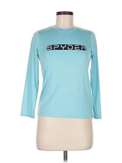 Pre-owned Spyder Rash Guard In Blue
