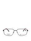 Spyder Rectangular Eyeglasses With Premium Metal Craftsmanship In Black