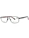Spyder Rectangular Eyeglasses With Premium Metal Craftsmanship In Green