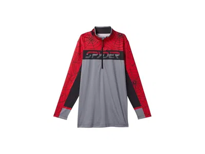 Spyder Ryder 1/2 Zip (big Kid) Boy's Clothing  Red : Lg (14-16 Big Kid), Polyester