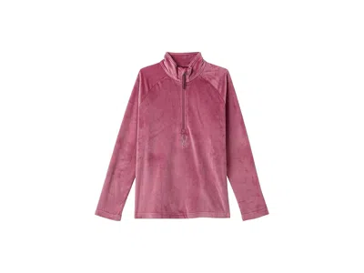 Spyder Shimmer Bug 1/2 Zip (big Kid) Girl's Clothing Acai : Xl (18 Big Kid), Elastane/fleece/polyester In Purple