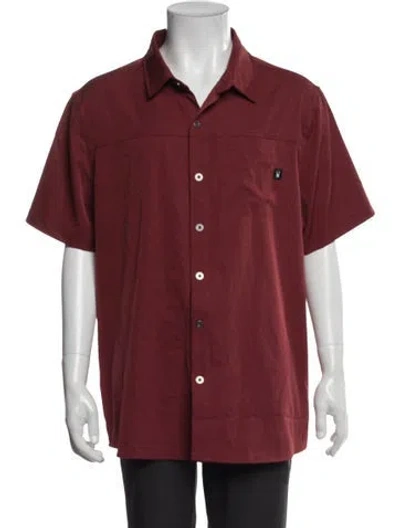 Pre-owned Spyder Short Sleeve Shirt In Red