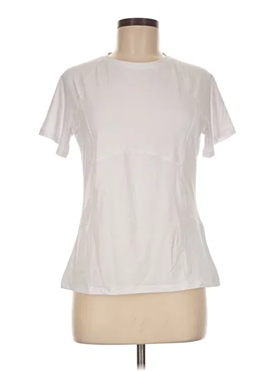 Pre-owned Spyder Short Sleeve Top White Crew Neck Tops