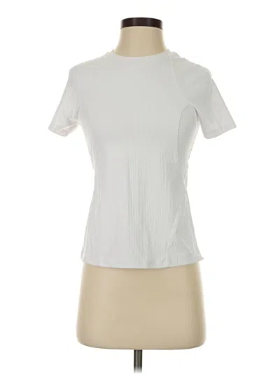 Pre-owned Spyder Short Sleeve Turtleneck In White