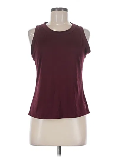 Pre-owned Spyder Sleeveless T-shirt In Burgundy