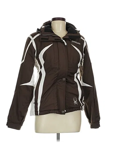 Pre-owned Spyder Snow Jacket In Brown