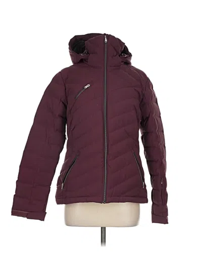 Pre-owned Spyder Snow Jacket In Burgundy
