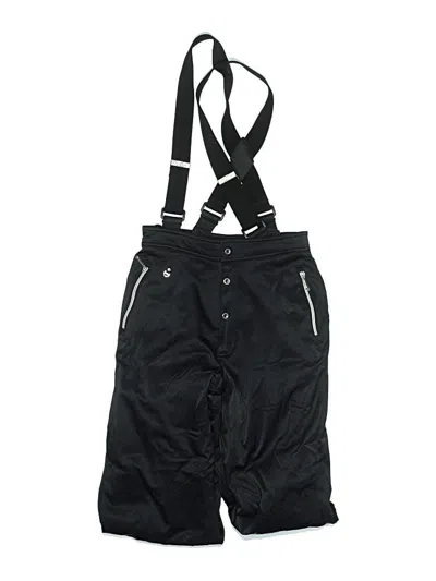Pre-owned Spyder Kids' Snow Pants With Bib In Black