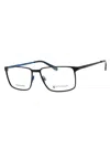 Spyder Sp4001 Rectangular Eyeglasses For Men In Black