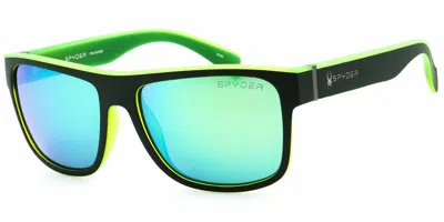 Spyder Sp6014 Polarized 301 Occhiali Da Sole Verdi Per Uomo In Multi