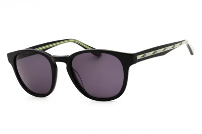 Spyder Sp6045 Round Acetate Sunglasses In Black