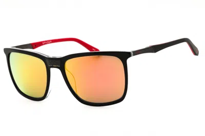 Spyder Sp6046 Mirrored Lens Sunglasses In Black