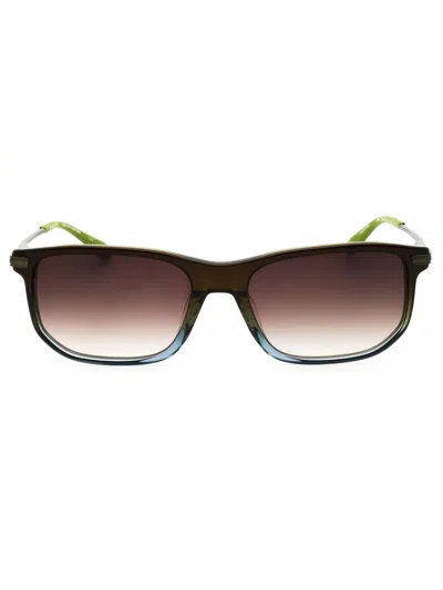 Spyder Sp6051 Sunglasses In Olive Blue / Brown Gradient