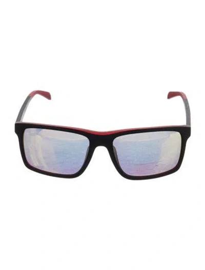 Pre-owned Spyder Square Mirrored Sunglasses In Black