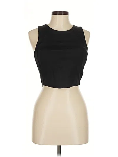 Pre-owned Spyder Tank Top Black Halter Neckline Tops