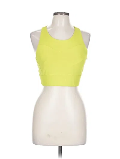 Pre-owned Spyder Tank Top Yellow Halter Neckline Tops