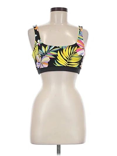 Pre-owned Spyder Tank Top Yellow Strapless Neckline Tops