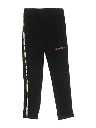 Pre-owned Spyder Kids' Track Pants In Black