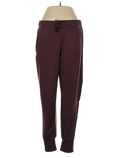Pre-owned Spyder Track Pants In Burgundy