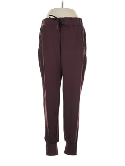 Pre-owned Spyder Track Pants In Burgundy