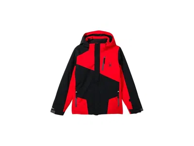 Spyder Turner Jacket (little Kids/big Kids) Boy's Clothing Black : Xl (18 Big Kid), Polyester/taffeta/trico