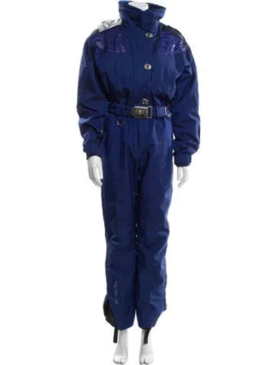 Pre-owned Spyder Turtleneck Jumpsuit In Blue
