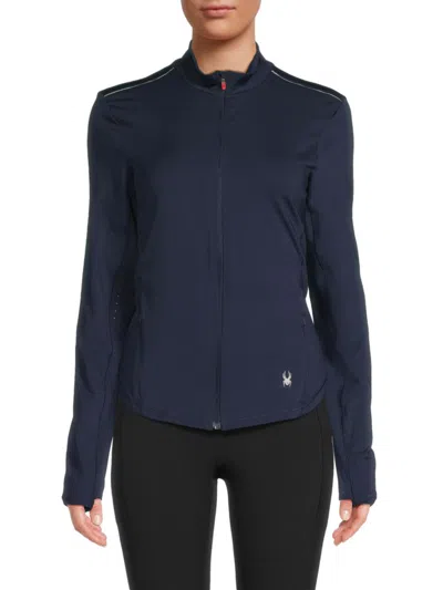 Spyder Women's Full-zip Mock Turtleneck Stretch Performance Jacket