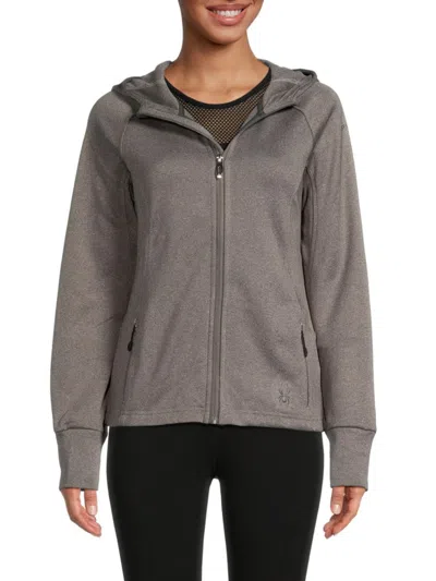 Spyder Women's Hayer Hooded Jacket In Heather Grey