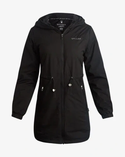 Spyder Women Long Softshell Jacket In Black