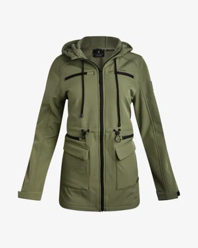 Spyder Women Long Softshell Jacket In Green