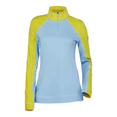 Spyder Women's Savona Zip T-neck Frost - Xlarge In Multi