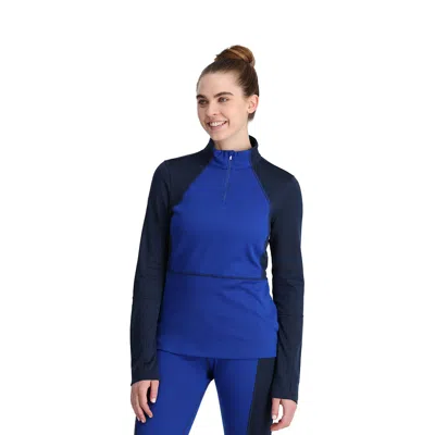 Spyder Womens Charger 1/2 Zip - Electric Blue