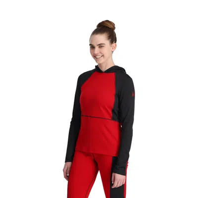 Spyder Womens Charger Hoodie - Pulse In Red