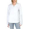 Spyder Womens Fleece Lined Polyester 3/4 Zip Pullover In White