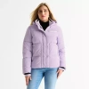 Spyder Womens Hooded Midweight Puffer Jacket In Purple