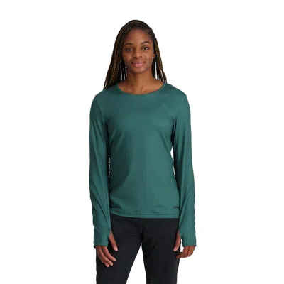 Spyder Womens Lift Crew - Cypress Green In Multi