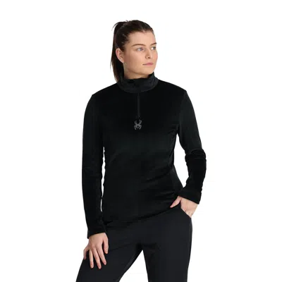 Spyder Womens Shimmer Bug Half Zip - Black