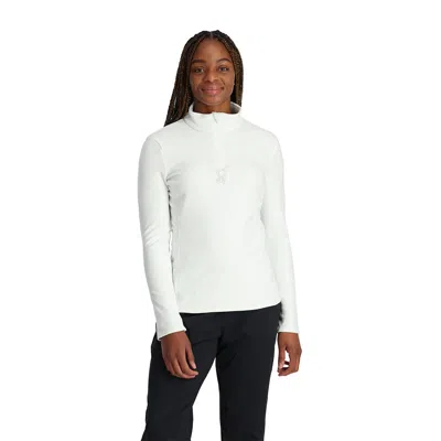 Spyder Womens Shimmer Bug Half Zip - White