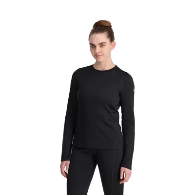 Spyder Womens Stretch Charger Crew - Black