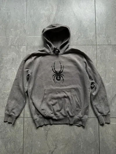 Pre-owned Spyder Y2k Avant Garde  Hoodie In Gray