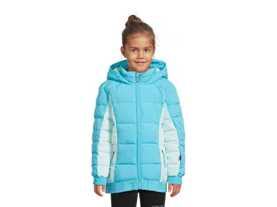 Spyder Zadie Synthetic Down Jacket (toddler/little Kid) Girl's Coat Cyan Blue : 5 Little Kid, Polyester