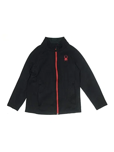 Pre-owned Spyder Kids' Zip Up Hoodie In Black
