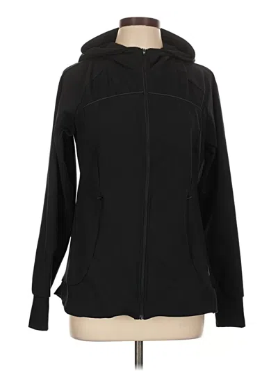 Pre-owned Spyder Zip Up Hoodie In Black